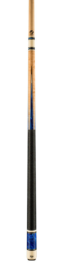 Viking TW0604 Twilight Series Play Cue - Birdseye Maple with Cerulean Tide Premium Pearl