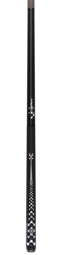 Poison VX BRKX Sport Wrap Jump/Break Pool Cue - Black and Gray with Venom Carbon Shaft