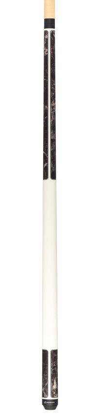 Players Brown Marble with Matte White Graphic Series Pool Cue - G4145