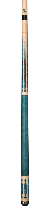 Lucasi LZC22 Custom Natural with 6 Blue and Gold Points Cue