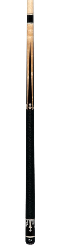 Viking Defender Series Maple with Ebony Points and White Pearl Chess Inlays Pool Cue - DF1200