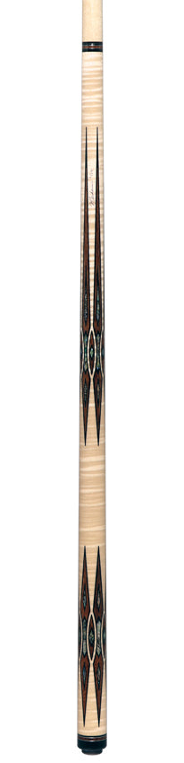 Pechauer Limited Edition Birdseye Maple with Brownheart Points and Abalone Inlays Pool Cue - PL37