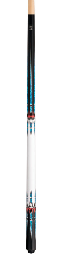 Lucky Black with Blue/Red/ White Graphic  No Wrap Play Cue
