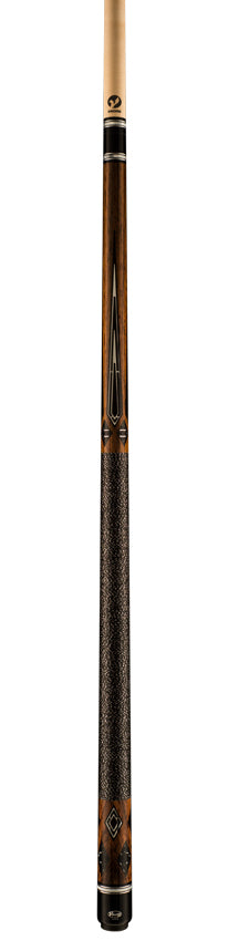 Viking B Series East Indian Rosewood with 116 Black and Mirror Inlays Play Cue - B5800-DIS