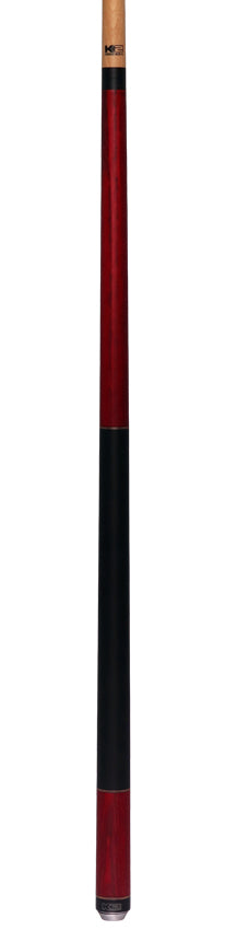 K2 Red-Stained Ash No Wrap Pool Cue with 12.50mm K2 LD Shaft