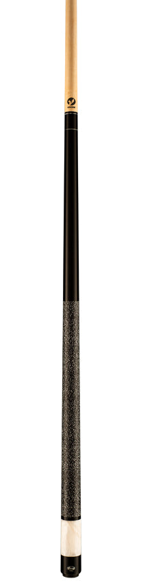 Viking ST0702 Storm Series Play Cue -Midnight Black-Stained Maple with White Premium Pearl Butt Sleeve