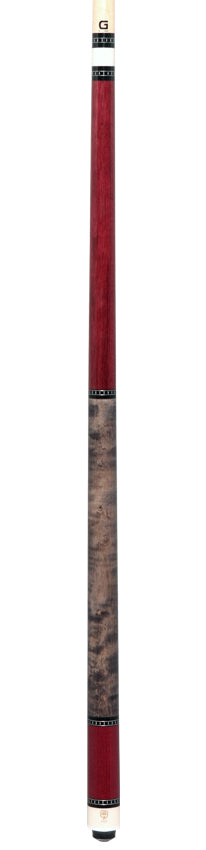McDermott Purpleheart with Gray Maple No Wrap Cue of the Month with G-Core Shaft