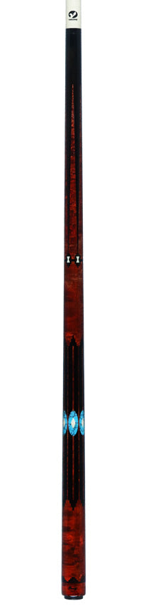 Viking Two-Feather Shadows of the Night Pool Cue with Vikore Shaft - New Design