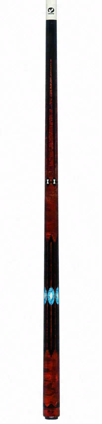 Viking Two-Feather Shadows of the Night Pool Cue with Vikore Shaft - New Design