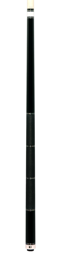 Cuelees Male Phoenix Black Pool Cue with Split Sharkskin Wrap
