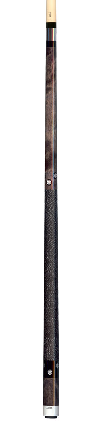 Joss Gray Stained Maple with Notched Pearl Dot Inlays Pool Cue - JC20-51