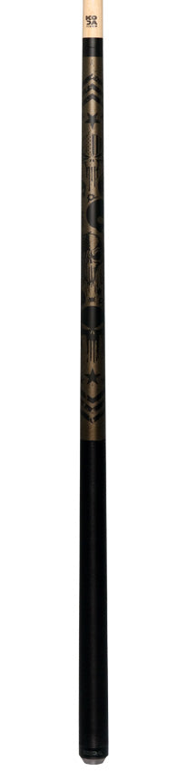 KODA Gunmetal Graphic Pool Cue - KDV14GM