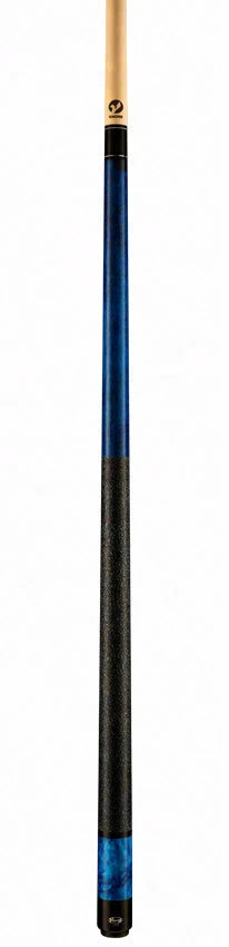 Viking Storm Series Ocean Blue-Stained Maple with Blue Premium Pearl Play Cue - ST0707