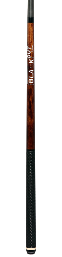 Jacoby BlaCkOut Brown with Wrap Carbon Fiber Straight Break Cue