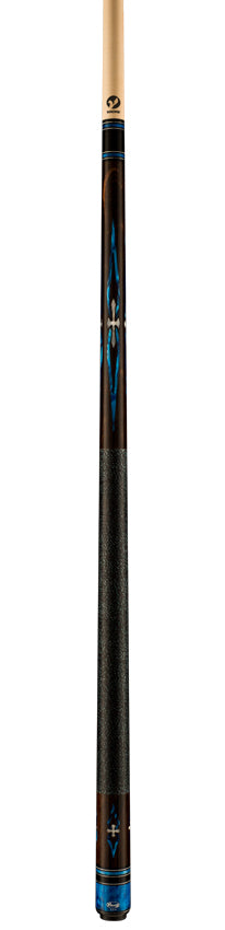 Viking IM0700 Impero Series Play Cue - West African Ebony with 24 Blue Premium Pearl Inlays