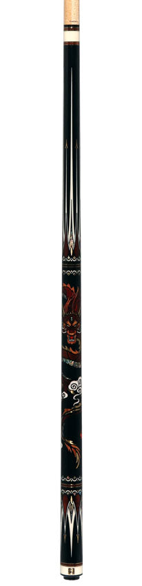 Cuelees Limited Editon Dragon Pool Cue with 2 Wood Shafts - CLEDRAGON