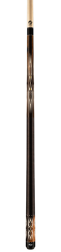 Viking MT0200 Motore Series Play Cue - Streaked Ebony with White Pearl Inlays