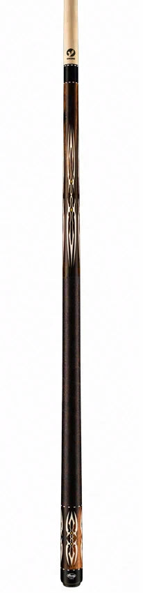 Viking Motore Series Streaked Ebony with White Pearl Inlays Play Cue - MT0200