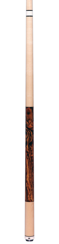 1811 Model 1 Maple Forearm and Butt Sleeve with Zebracote Graphic Wrapless Pool Cue Butt - Uni-Loc