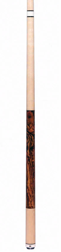 1811 Model 1 Maple Forearm and Butt Sleeve with Zebracote Graphic Wrapless Pool Cue Butt - Uni-Loc