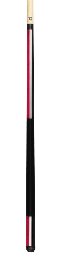 KODA Split Design Black and Pink Graphic Pool Cue - KD29PK