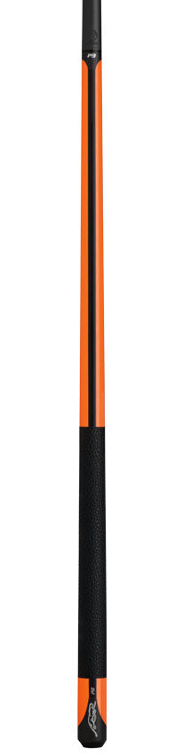 Predator P3 Flare Orange Pool Cue with Luxe Leather Wrap - Uniloc