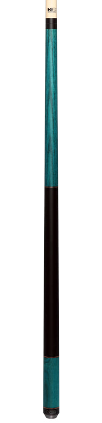 K2 Teal-Stained Ash No Wrap Pool Cue with 12.50mm K2 LD Shaft