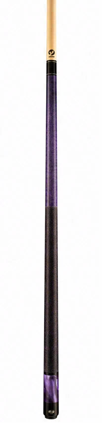 Viking Storm Series Concord-Stained Maple with Purple Premium Pearl Play Cue - ST0706