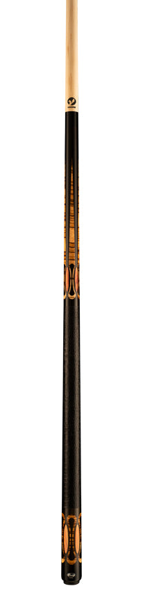 Viking Ovation Series Ebony with Zebrawood and Tulipwood Inlays Play Cue