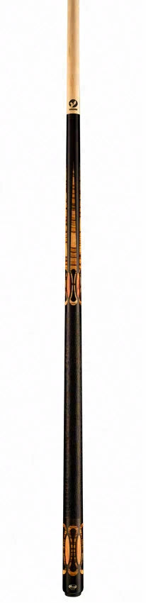 Viking Ovation Series Ebony with Zebrawood and Tulipwood Inlays Play Cue