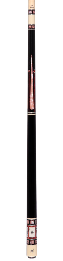 Meucci BMC Casino 9 Black/Pink Pool Cue with Pro Shaft - BMC9BKPKPRO