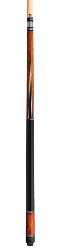 McDermott 50th Anniversary Series Cocobolo with Ebony Points Cue with G-Core Shaft and Commemorative 1x1 Case