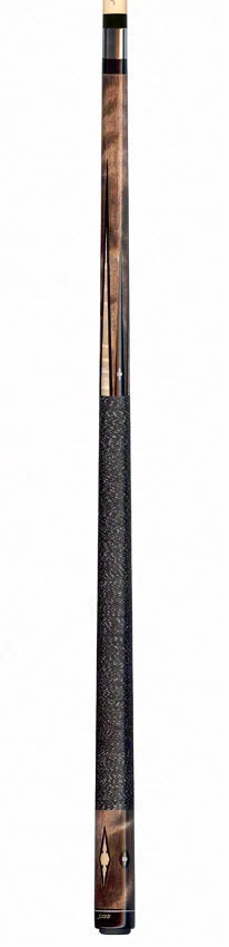 Joss Walnut-Stained Maple with Maple Points and Pearl Inlays Pool Cue - JC20-04