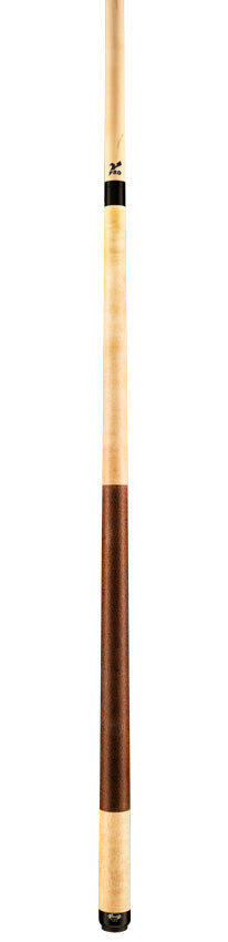 Viking B2204 A228 Khaki Stained Play Cue with Brown Linen Wrap