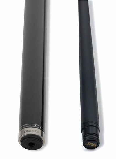 JFlowers True Black No Wrap Pool Cue with Carbon Shaft