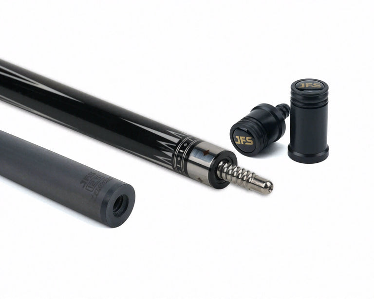 JFlowers True Black No Wrap Pool Cue with Carbon Shaft