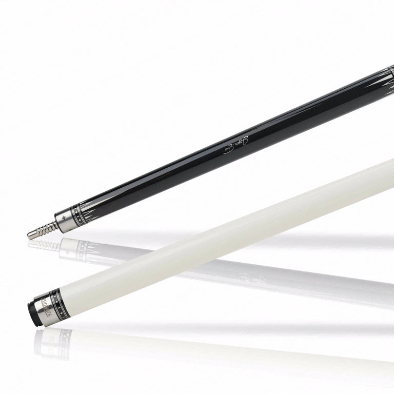 JFlowers True White No Wrap Pool Cue with Carbon Shaft