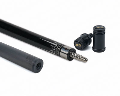 JFlowers True White No Wrap Pool Cue with Carbon Shaft