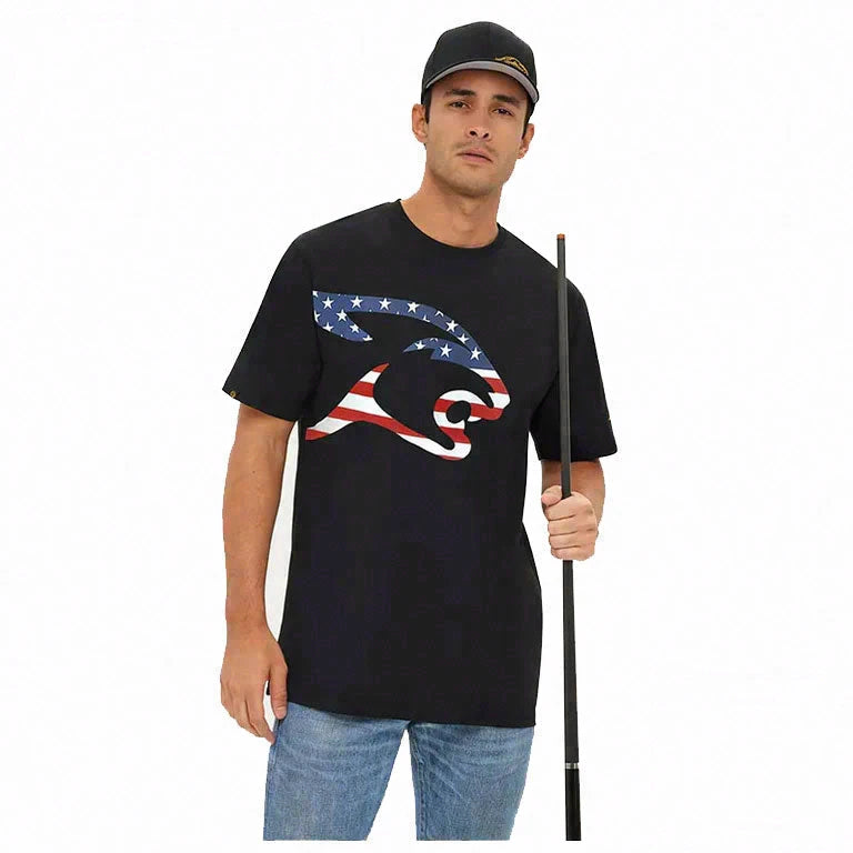 Predator USA Flag Cat Head T-Shirt