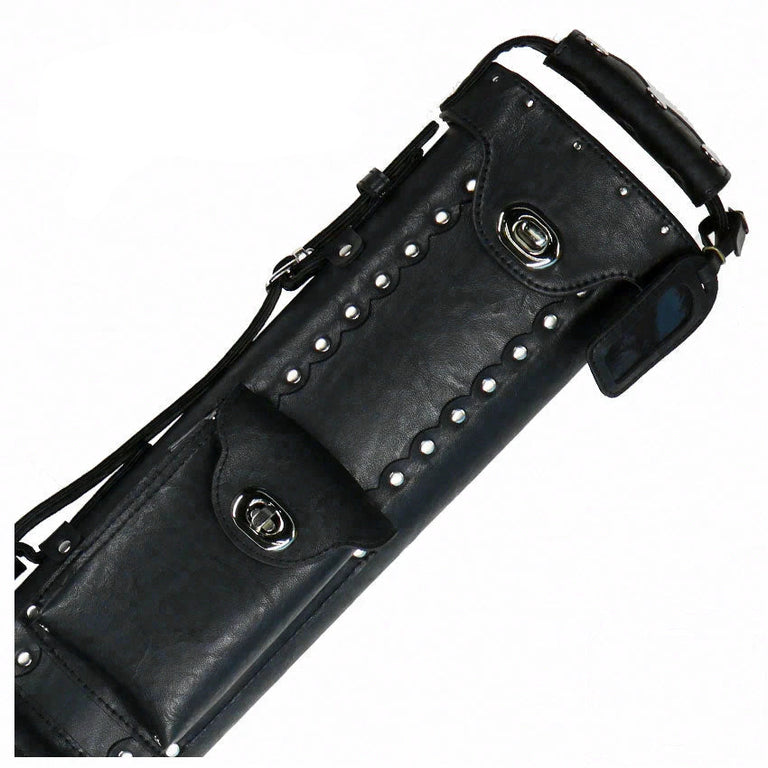 Instroke Vinyl Cowboy Black 3x7 Pool Cue Case - VC37B
