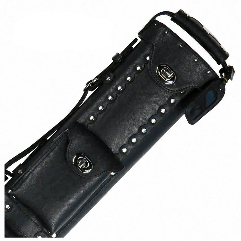 Instroke Vinyl Cowboy Black 2x4 Pool Cue Case - VC24B