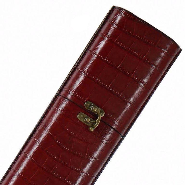 Volturi Fellini Style Burgundy 2x2 Hard Pool Cue Case - VCFS2X2BURG