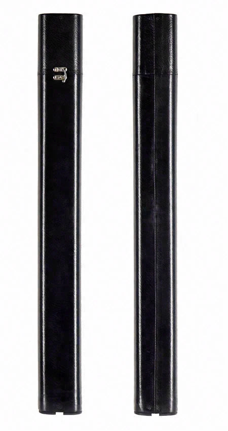 Volturi Fellini Style Smooth Black 2x2 Hard Pool Cue Case - VCFS2x2BKSM
