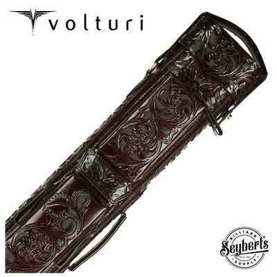 Volturi Custom Hanging Gardens Burgundy 4x8 Hard Pool Cue Case - VCHG4X8BUR