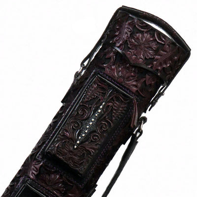 Volturi Custom Hanging Gardens Purple 4x8 Hard Pool Cue Case - VCHG4X8PUR