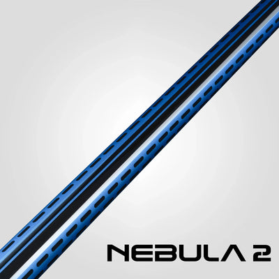 Rhino Nebula 2 Sky Blue No Wrap Carbon Pool Cue