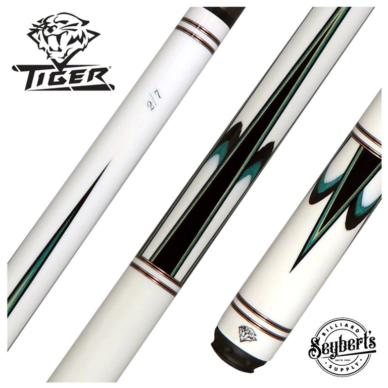 Tiger WT-1P Limited Edition White Tiger Pool Cue  W/ Fortis Pro Carbon Fiber Shaft And A Tiger 1x1 Case