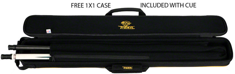 Tiger Limited Edition White Tiger Pool Cue - Fortis Pro Carbon Fiber Shaft And Tiger 1x1 Case - WT-1P