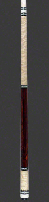Ariel Carmeli Custom Cocobolo Curly Maple Pool Cue