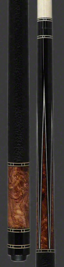 Ariel Carmeli Custom Ebony  6 Point Burl Play Cue
